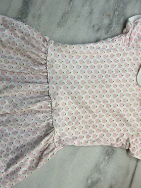 Lila and Hayes Pink Apple Print 2T Dress